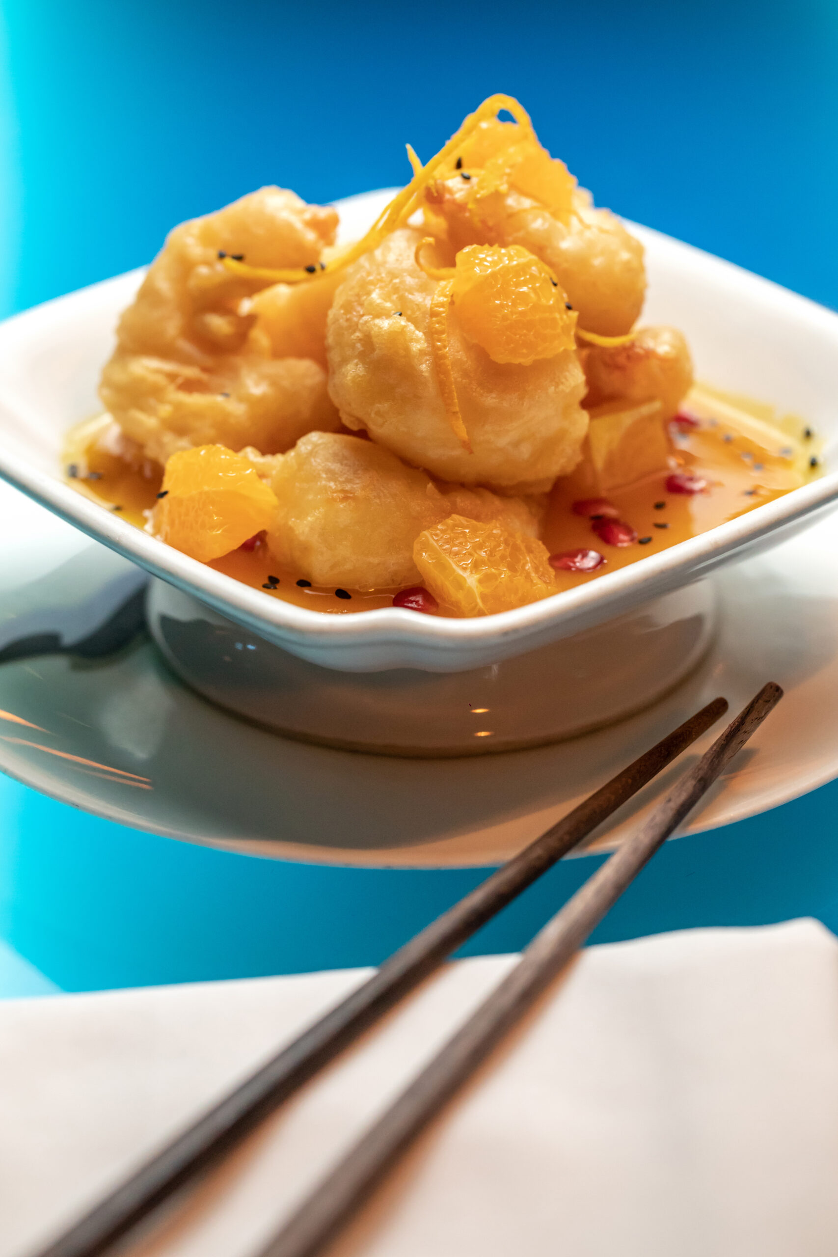 Miami Spice_Hakkasan_Crispy Shrimp with orange sauce