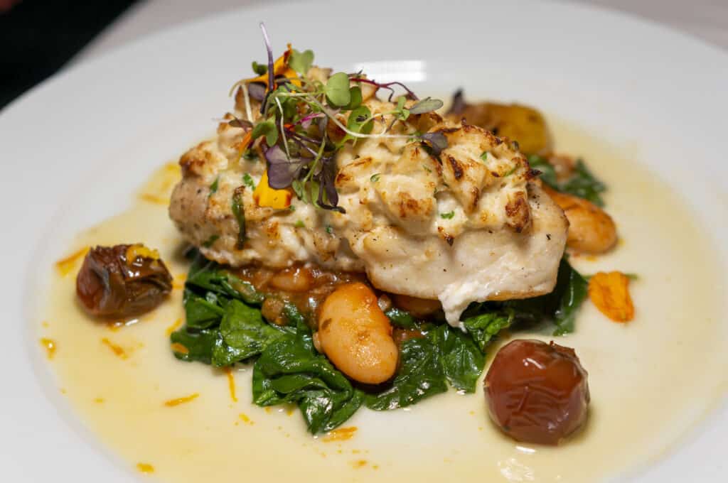 A Fish Called Avalon seafood entree